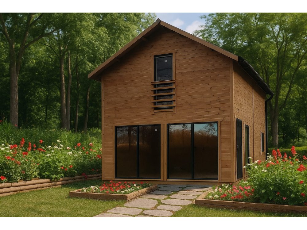 Dom drewniany Limba 5x7m 54,31m2