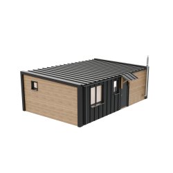 Dom drewniany Wierzba Modern Parter 8x5m 40m2