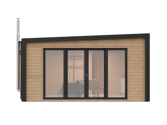 Dom drewniany Wierzba Modern Parter 8x5m 40m2