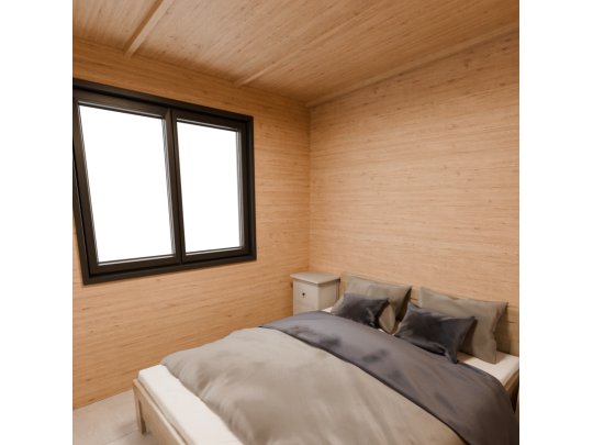 Dom drewniany Wierzba Modern Parter 8x5m 40m2