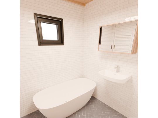 Dom drewniany Wierzba Modern Parter 8x5m 40m2