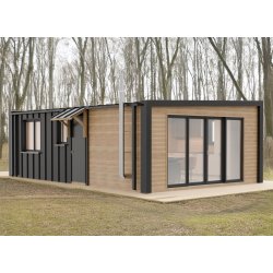 Dom drewniany Wierzba Modern Parter 8x5m 40m2