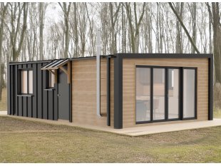 Dom drewniany Wierzba Modern Parter 8x5m 40m2