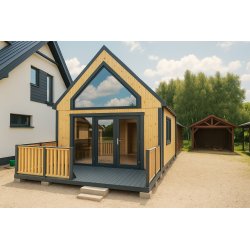 Dom drewniany Nowoczesna Stodoła A2 4,5x6,5m