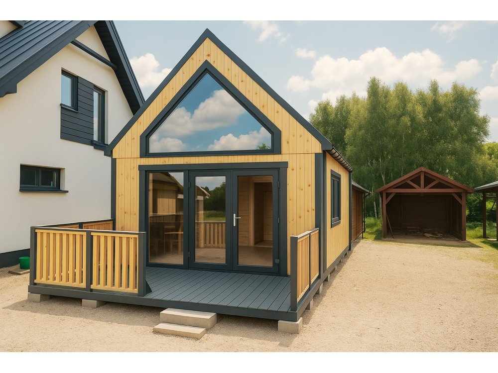 Dom drewniany Nowoczesna Stodoła A2 4,5x6,5m