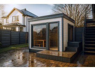 Drewniana sauna ogrodowa 3x3,4m