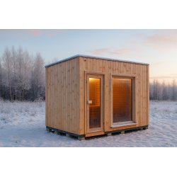 Drewniana sauna ogrodowa 3,5x2,2m