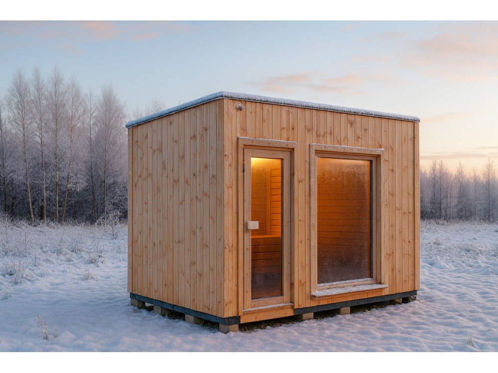 Drewniana sauna ogrodowa 3,5x2,2m