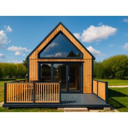 Dom drewniany Nowoczesna Stodoła A2 4,5x6,5m