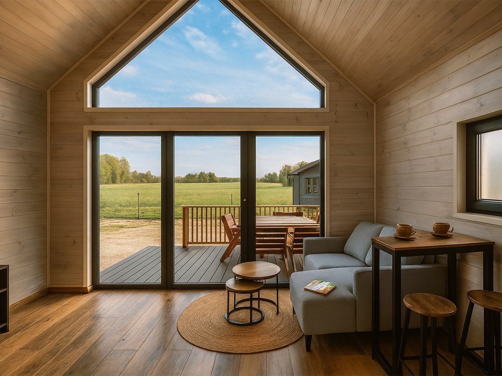 Dom drewniany Nowoczesna Stodoła A2 4,5x6,5m