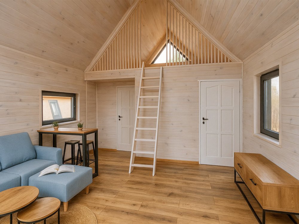 Dom drewniany Nowoczesna Stodoła A2 4,5x6,5m