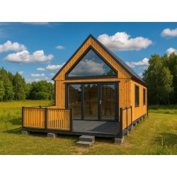 Dom drewniany Nowoczesna Stodoła A3 4,5x7,5m