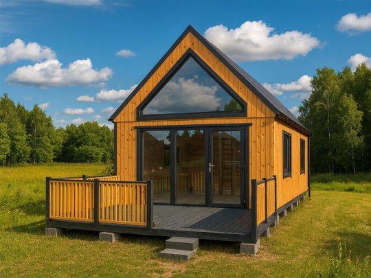 Dom drewniany Nowoczesna Stodoła A3 4,5x7,5m