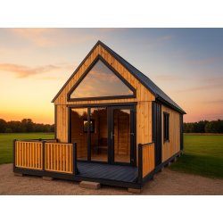 Dom drewniany Nowoczesna Stodoła A3 4,5x7,5m