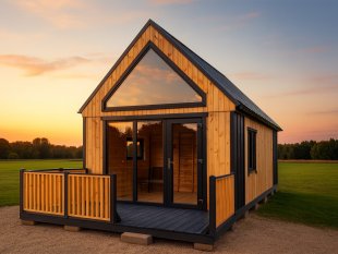 Dom drewniany Nowoczesna Stodoła A3 4,5x7,5m