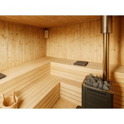 Drewniana sauna ogrodowa 3,5x2,2m