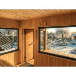 Drewniana sauna ogrodowa 3x3,4m