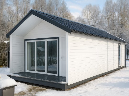 Nowoczesna Stodoła LONG 4,5x8,5m + 4,5x1m taras