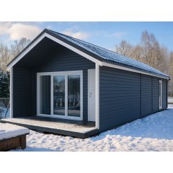 Nowoczesna Stodoła LONG 4,5x8,5m + 4,5x1m taras