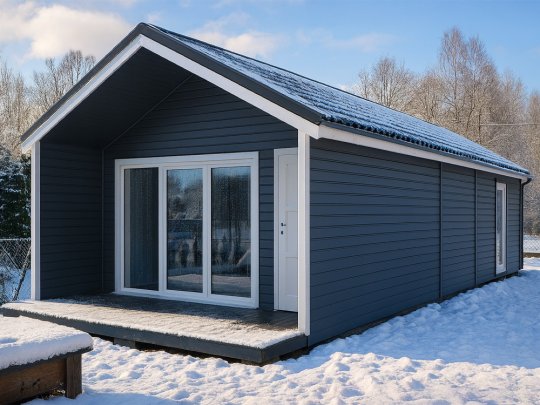 Nowoczesna Stodoła LONG 4,5x8,5m + 4,5x1m taras