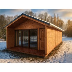 Nowoczesna Stodoła LONG 4,5x8,5m + 4,5x1m taras