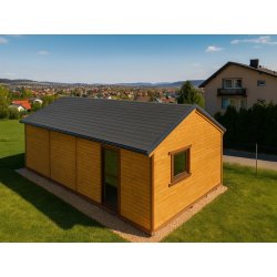 Nowoczesna Stodoła LONG 4,5x8,5m + 4,5x1m taras