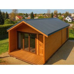 Nowoczesna Stodoła LONG 4,5x8,5m + 4,5x1m taras