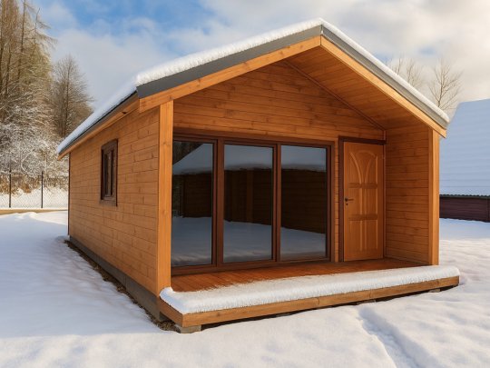 Nowoczesna Stodoła LONG 4,5x8,5m + 4,5x1m taras