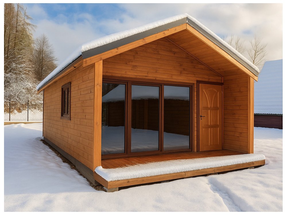 Nowoczesna Stodoła LONG 4,5x8,5m + 4,5x1m taras