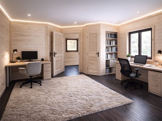 Nowoczesna Stodoła LONG 4,5x8,5m + 4,5x1m taras