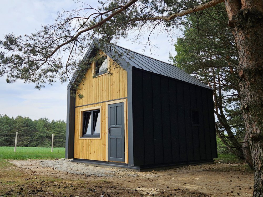 Wooden house Wierzba Modern A 5x4m 20m2