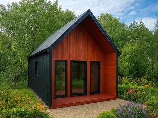 Domek Drewniany Wierzba Mini 4x6m 24m2