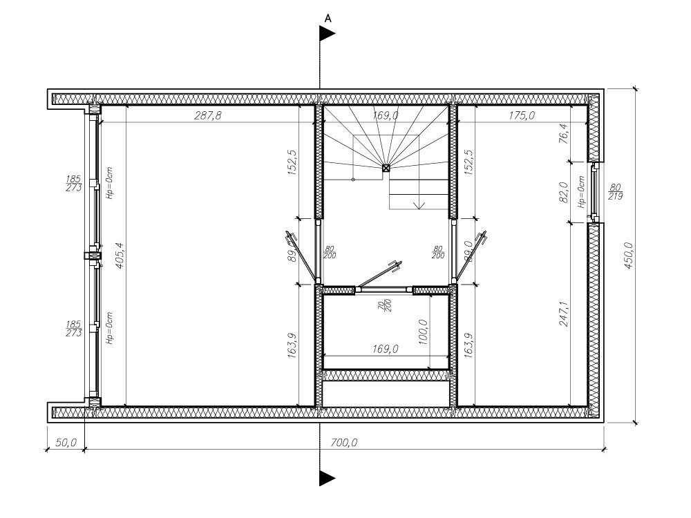 Moderne Scheune B3 7,5 x 4,5 m
