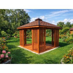Rectangular gazebo P2 4 x 3 m 12 m2