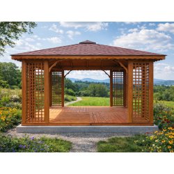 Rectangular gazebo P2 4 x 4 m 16 m2