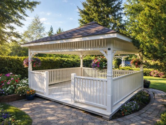 Rechteckiger Pavillon P9 3 x 3 m 9 m2