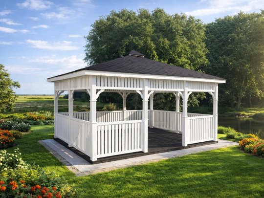 Rectangular gazebo P9 4 x 4 m 16 m2