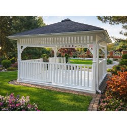 Rectangular gazebo P9 4 x 3 m 12 m2