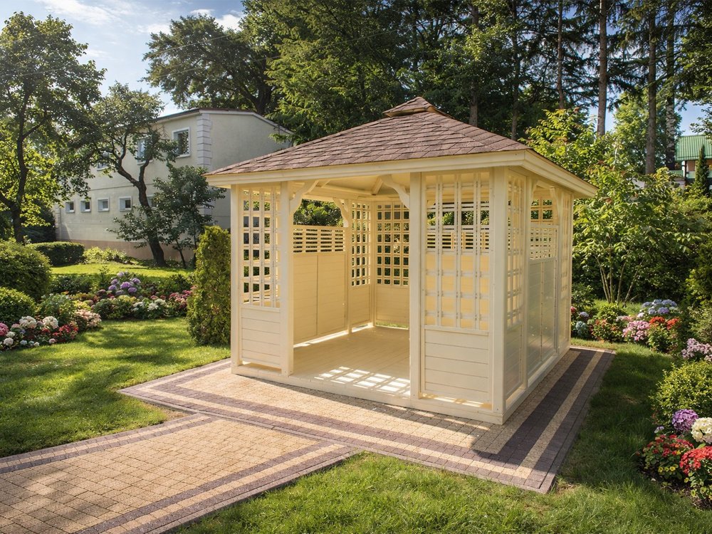 Rechteckiger Pavillon P11 3 x 3 m 9m2