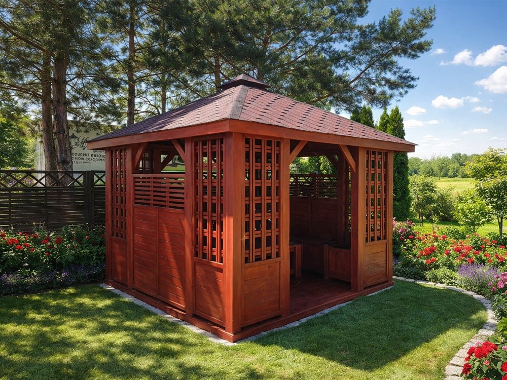 Rectangular gazebo P11 3 x 3 m 9m2