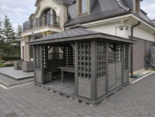 Rechteckiger Pavillon P11 4 x 4 m 16 m2