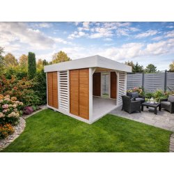 Rechteckiger Pavillon P13 4 x 4 m 16m2