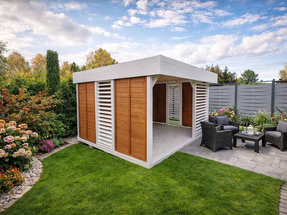 Rectangular gazebo P13 4 x 4 m 16m2