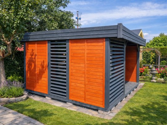 Rechteckiger Pavillon P13 4 x 4 m 16m2