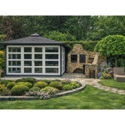 P14 rechteckiger Pavillon 4 x 4 m 16 m2