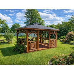 P4 rectangular gazebo 4 x 3 m 12 m2