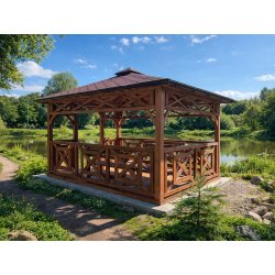 P4 rectangular gazebo 4 x 4 m 16 m2