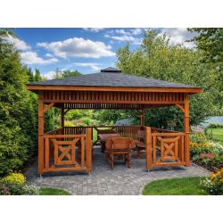 P4 rechteckiger Pavillon 3 x 3 m 9 m2