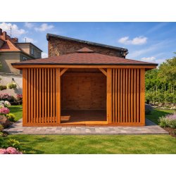 Rechteckiger Pavillon P15 4x4m 16m2