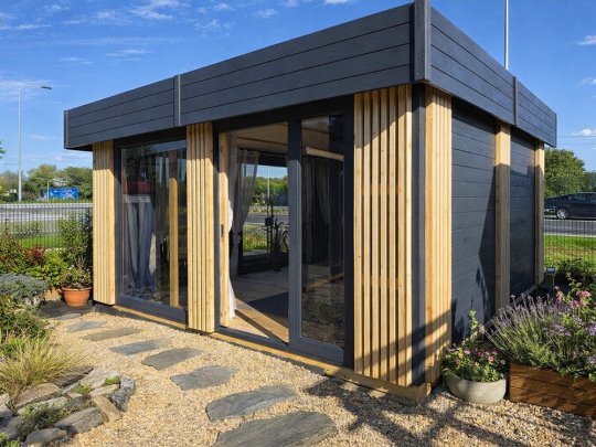 Rechteckiger Pavillon P18, verglast, 4x3 m, 12 m²